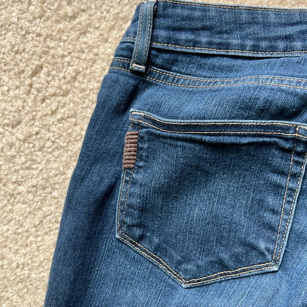 Paige size 29 inch waist low rise flare jeans has stretch - Canyon boot - Picture 7 of 9